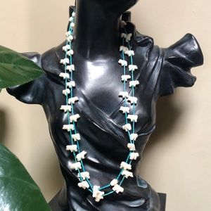 Bear Fetish Necklace with Turquoise Heishi 1970s